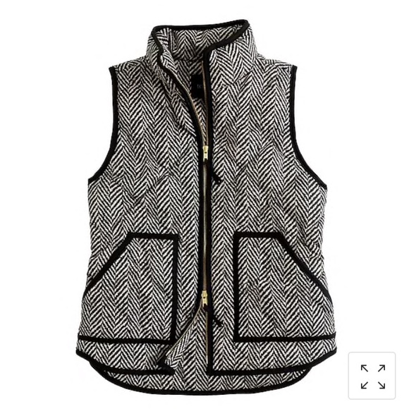 Jcrew herringbone puffer vest - Picture 1 of 3